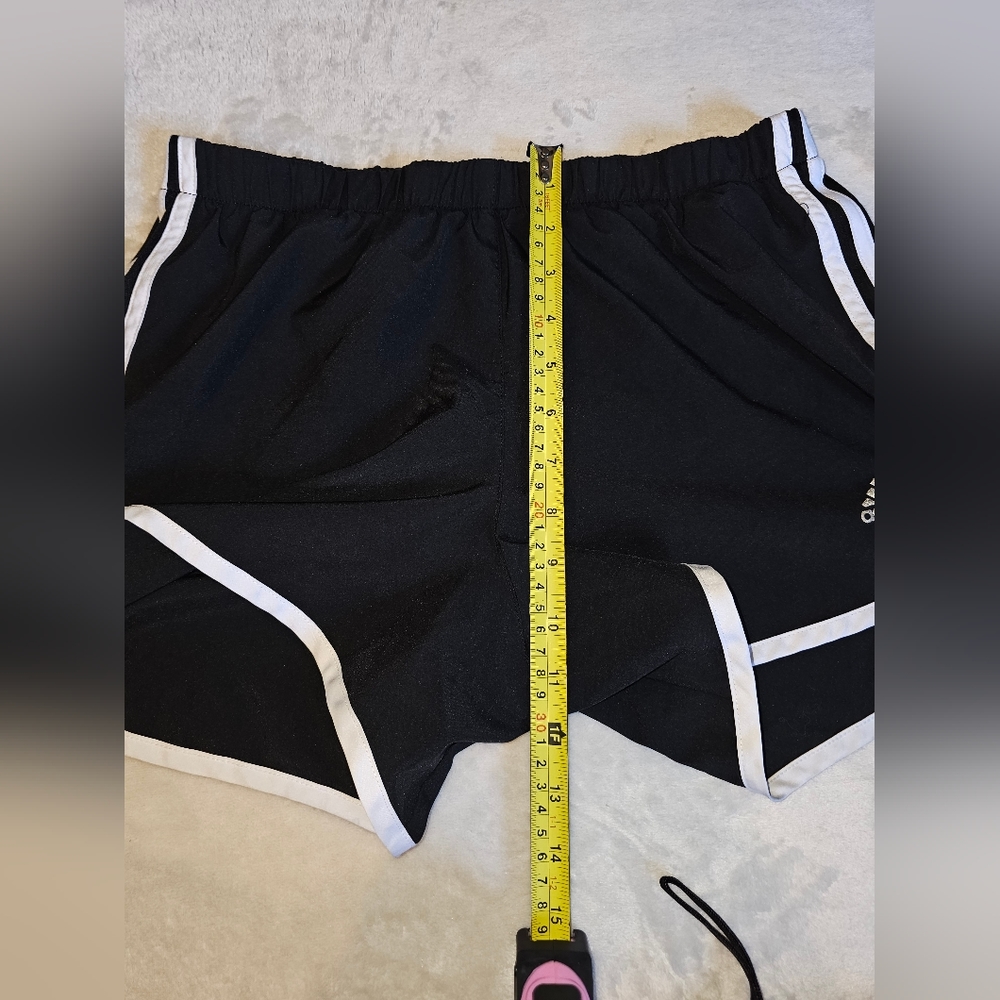 Adidas Climalite S4 Running Shorts Black with White Stripe Small - Picture 3 of 11